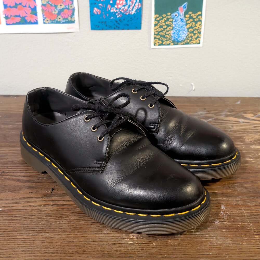 Doc Marten's Vegan Felix Oxford Shoes size US 8 Women's (Black)